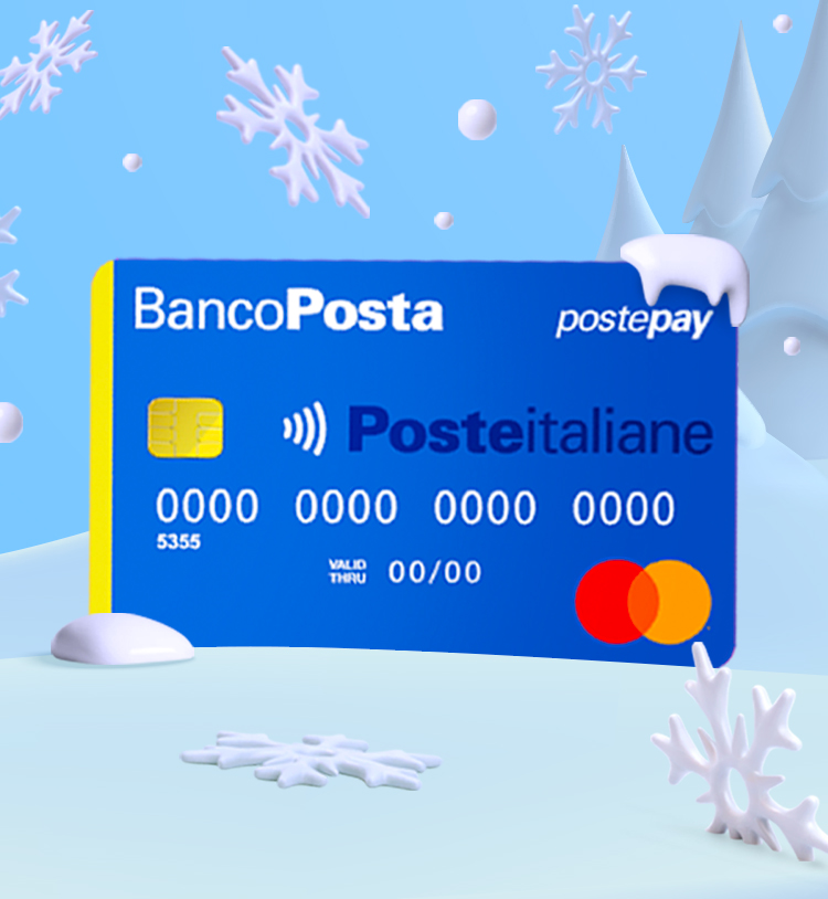 carta bancomat sfondo innevato